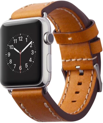Сменный ремешок Cozistyle Leather Band (CLB018) для Apple Watch SE/6 42mm (Light Tan)(Leather Band)